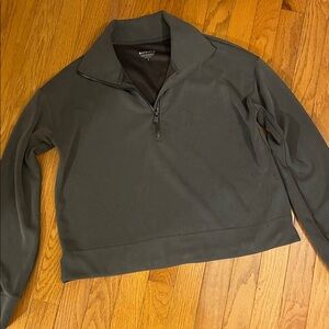 Athleta gray Quarter Zip Sweatshirt
